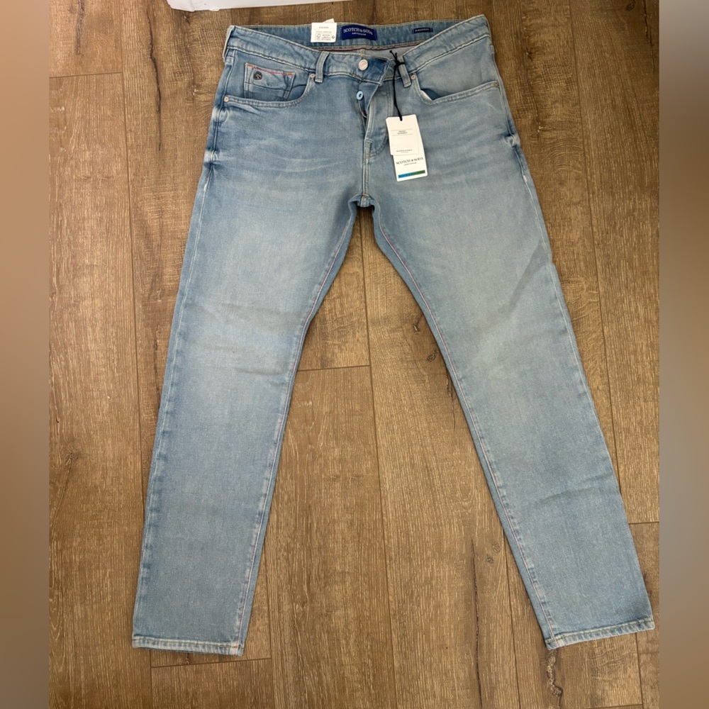 Scotch & Soda Faded Blue Denim Jeans